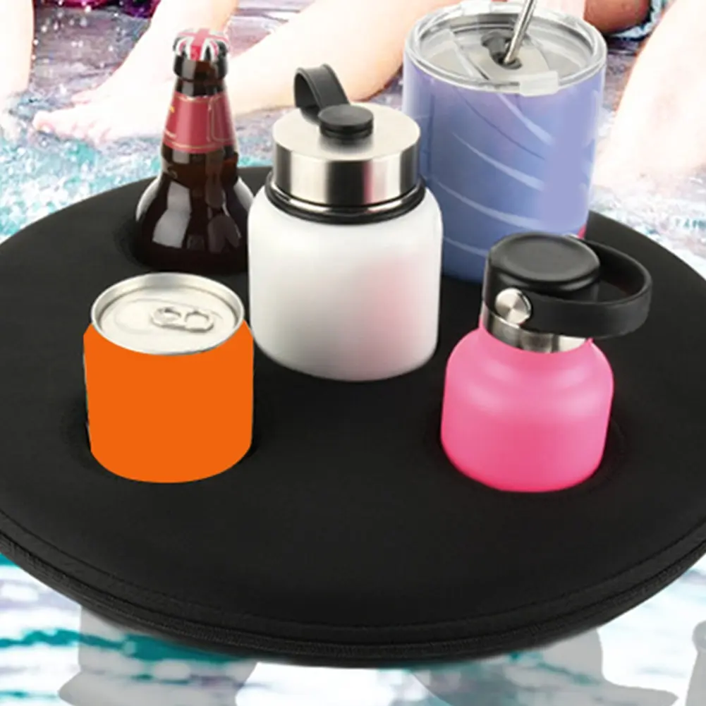 TURE Floating Pool Cup Holder Pool Drink Float With 5 Holes Floating Tray For Pool Parties Beach Spa Hot Tub Floating Tool