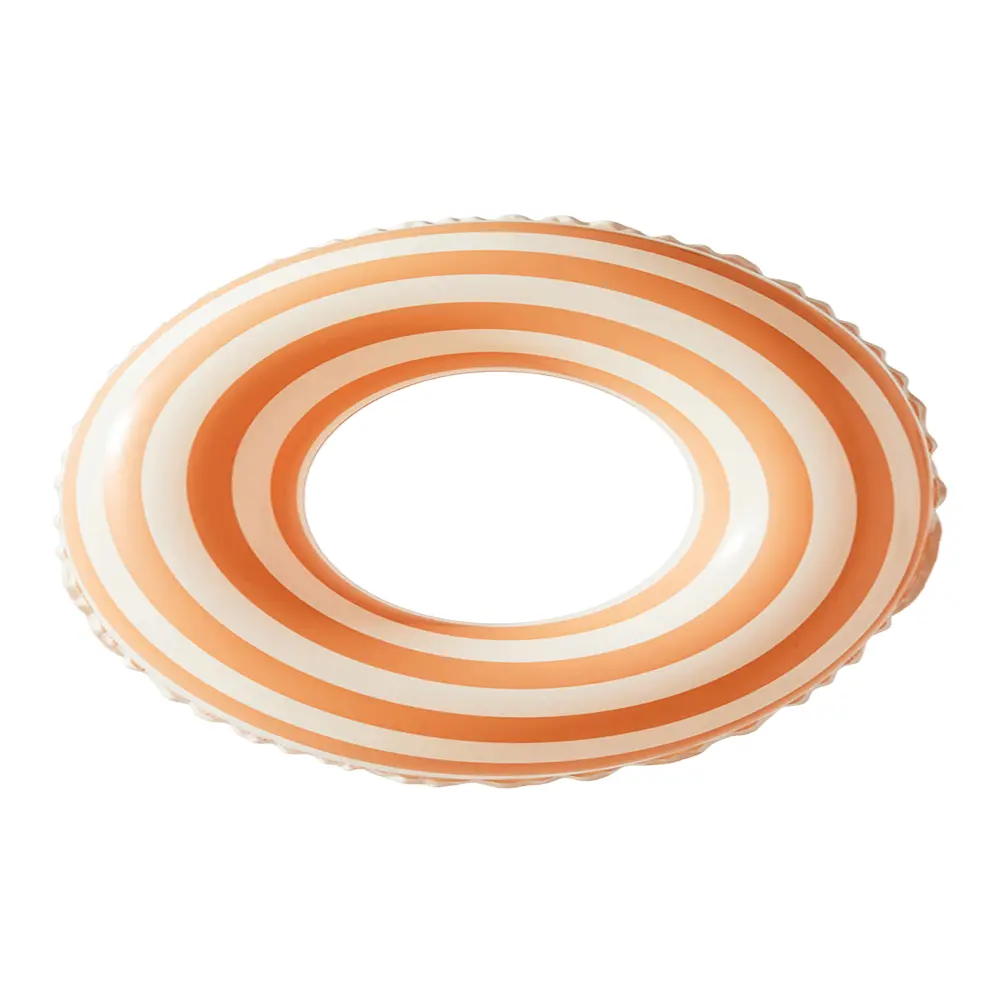 Inflatable Swim Ring Striped Pool Rings Leakproof Pool Floating Rings Swim Float Tube PVC Pool Floats Pool Accessories