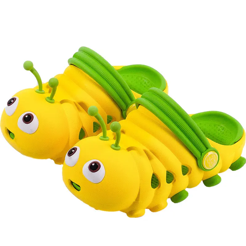 Caterpillar Soft Bottom Baby Sandal Slippers Breathable Summer Children Hole Shoes Kid Baby Outdoor Beach Sandal Non-slip