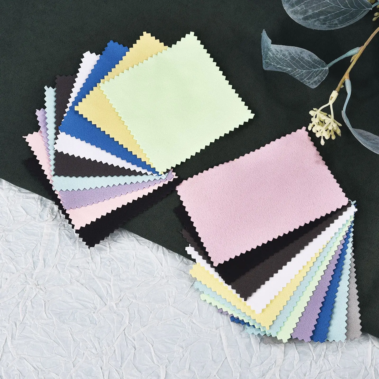 50pcs 10x6.3cm/8x6cm Silver Polish Cleaner Wipe Cloth For Silver Metal Jewelry Tool Supplies Cleaning Polishing Cloth