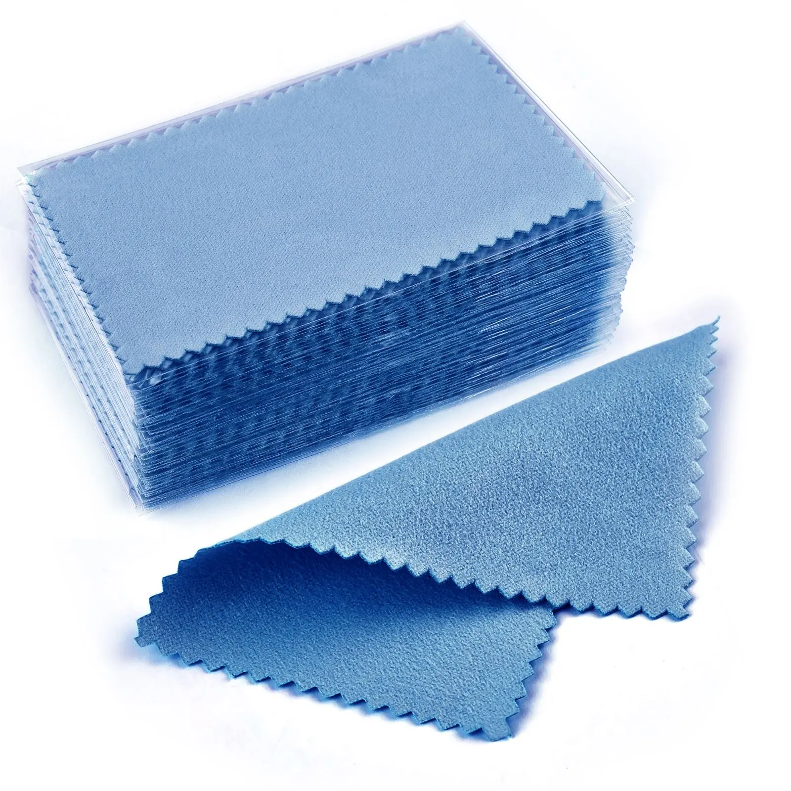 50pcs 10x6.3cm/8x6cm Silver Polish Cleaner Wipe Cloth For Silver Metal Jewelry Tool Supplies Cleaning Polishing Cloth