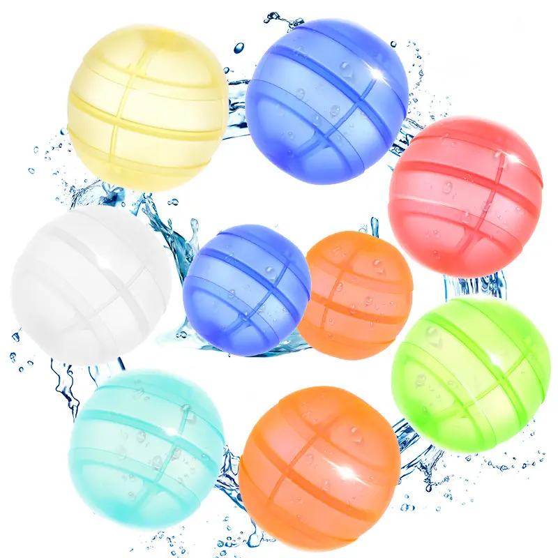 Refillable Water Balloon Swim Pool Silicone Reusable Water ball Self Sealing Water Splash Balls for Kid Summer Outdoor Water Toy