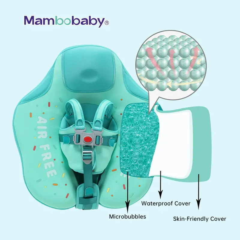 Mambobaby Baby Waist Floating Lying Swimming Ring Pool Toy Swimming Trainer Solid Non-Inflatable Newborn Baby Swim