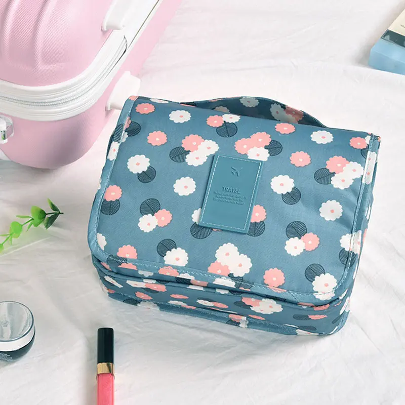 Multifunctional Travel Hook Wash Bag Cosmetics Storage Bag Waterproof Toiletries Beauty Organizer Ladies Bathroom Storage Bag