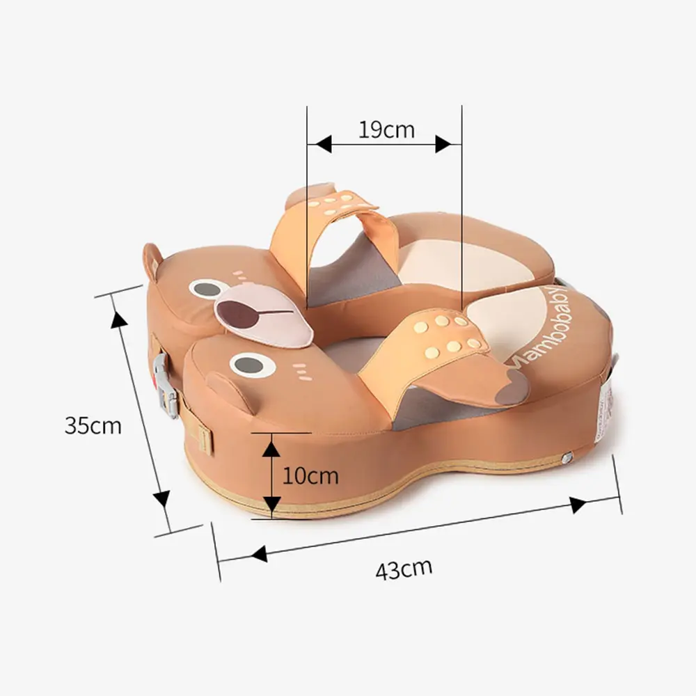 Mambobaby Baby Swimming Float Ring Non-inflatable Waterproof Kids Swim Trainer for 3-72 Months Boys Girls Infant Pool Float