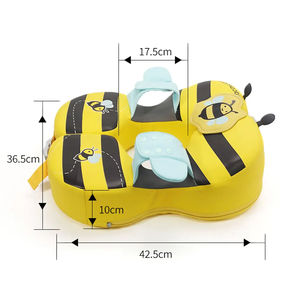 Mambobaby Baby Non-inflatable Swim Float  Waterproof Swimming Float Ring Kids Swim Trainer for 3-72 Months Infant Pool Float
