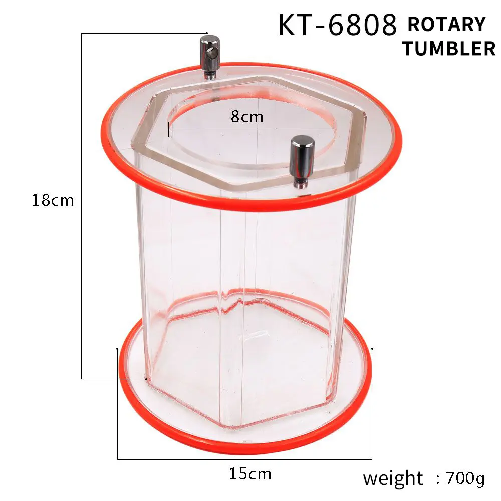 PHYHOO KT2000 KT-6808 Rotary Tumbler Cylinder Roller Jewelry Polisher Polishing Roll Barrel