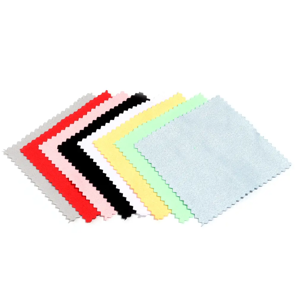 20-50pcs/lot 6cm 8cm 10cm Jewelry Polishing Cloth Soft Clean Wipe Wiping Cloth For Gold Silver Jewelry Clean Tools Supplies