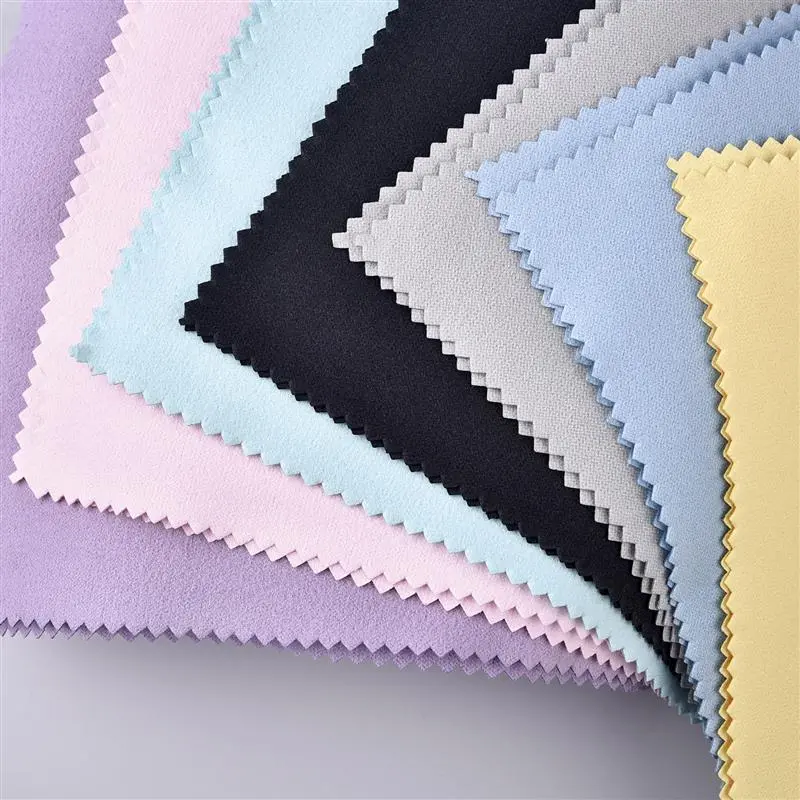 50Pcs/lot Polish Polishing Cloth Silver Color Cleaning Polishing Cloth Soft Wipe Wiping Cloth For Silver Gold Jewelry Tools