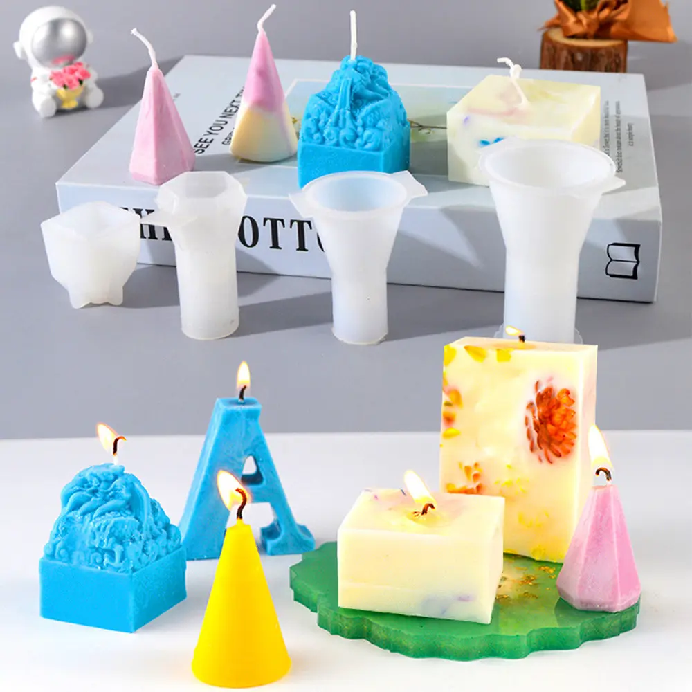 1Pcs Polygon Silicone Plant Specimen Mould UV Epoxy Square Rectangle Resin Mold for DIY Jewelry Making Accessories