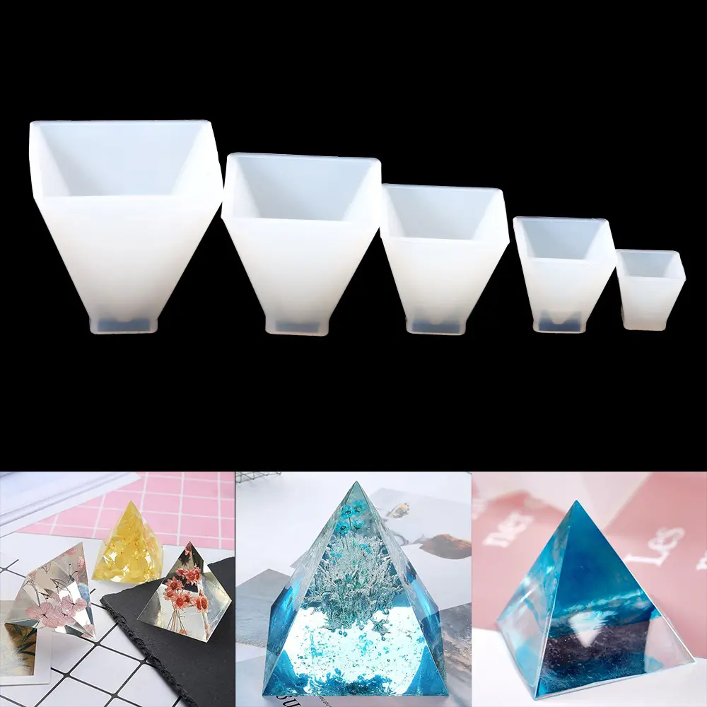 1Pcs Polygon Silicone Plant Specimen Mould UV Epoxy Square Rectangle Resin Mold for DIY Jewelry Making Accessories