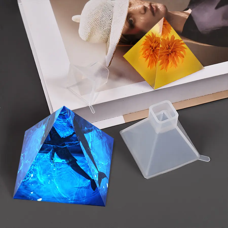 1Pcs Pyramid Silicone Molds Crystal Chakra Resin Pyramid Stone Casting Molds DIY Jewelry Craft Making Epoxy Resin Mold