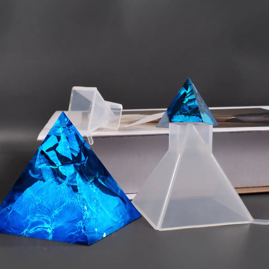 1Pcs Pyramid Silicone Molds Crystal Chakra Resin Pyramid Stone Casting Molds DIY Jewelry Craft Making Epoxy Resin Mold