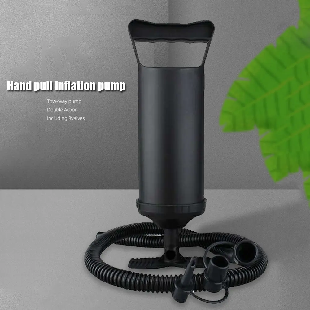 Manual Air Pump PVC Inflatable Hand Pump Fast Inflation Two-Way Handheld Inflatable Air Pump for Swimming Pools Mattresses
