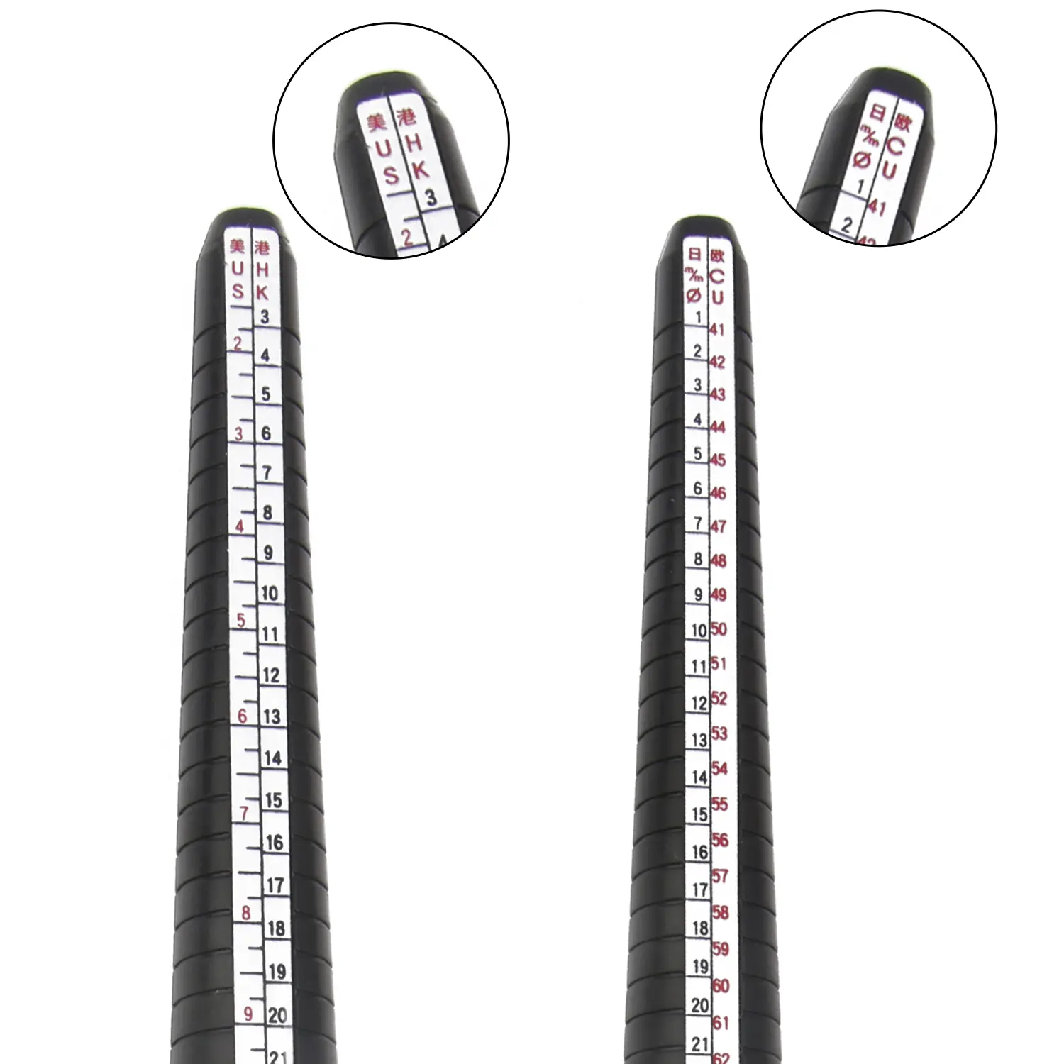1pcs/lot Professional Jewelry Tools Gauge Ring Mandrel Ring Sizer Finger Measuring Stick Gauge For DIY Jewelry Size Tools Sets