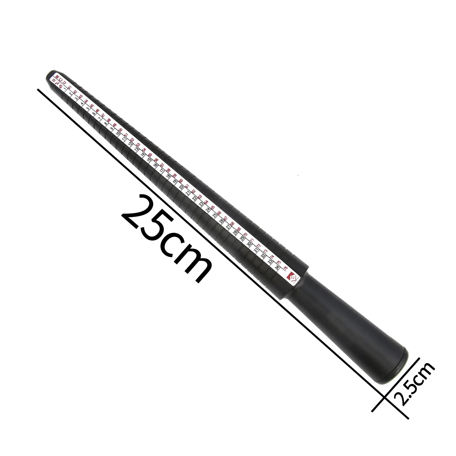 1pcs/lot Professional Jewelry Tools Gauge Ring Mandrel Ring Sizer Finger Measuring Stick Gauge For DIY Jewelry Size Tools Sets