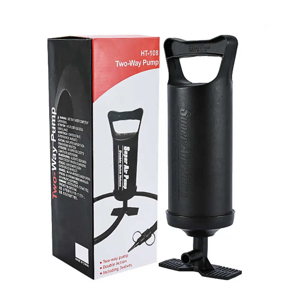 Two Way Air Pump Fast Inflation PVC Manual Air Pump Hand Pulled Inflatable Pump for Swimming Pools Mattresses