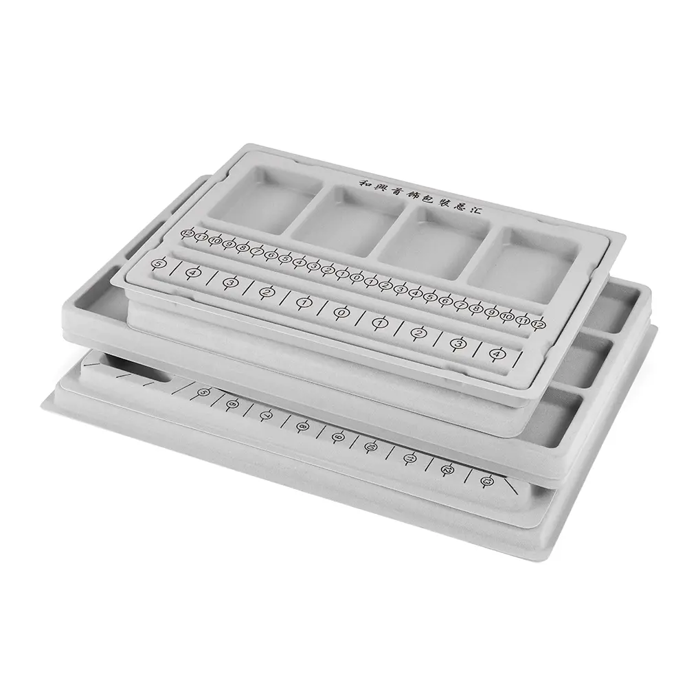 Gray Flocked Bead Board Bracelet Beading Organizer Jewelry Making Tray Size Measuring Plate For DIY Beads Craft Tool Accessories