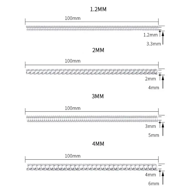 12 Pack 4 Sizes Spiral Tightener Ring Size Adjuster For Loose Ring Jewelry Guard