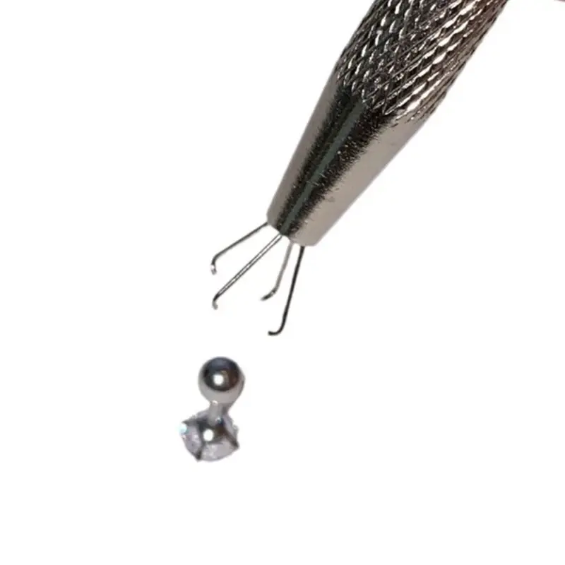 4Claw Ball Bead Holder Pick Up Tool Crystal Prong Tweezers Catchers Grabbers Highly Precisions Piercings Jewelry Making