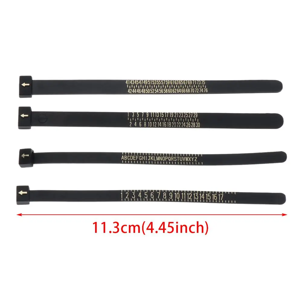 Finger Measure Ring Sizer UK/US/EU/JP Official British/American Gauge Men and Womens Sizes A-Z Jewelry Accessory Measure Tool