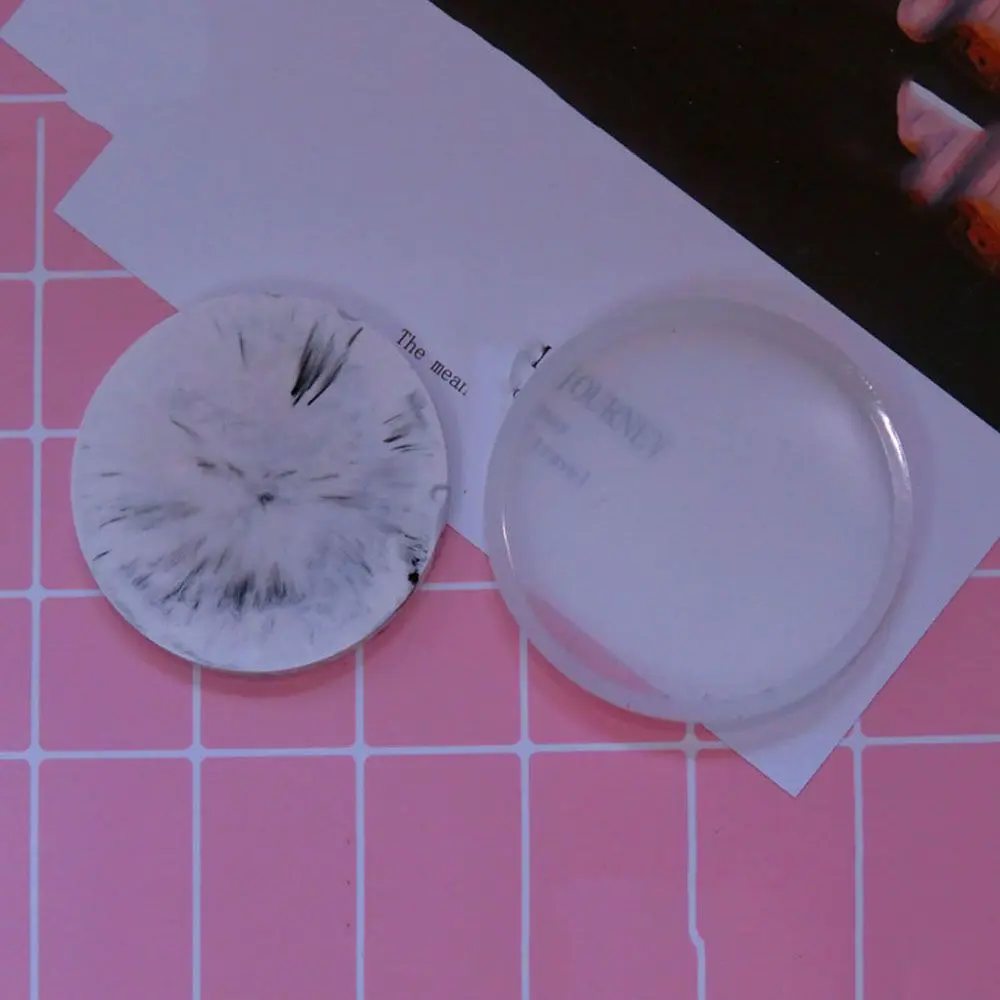 Transparent Fluid Arts Epoxy Resin Casting Molds Coaster Jewelry Making DIY Craft Handmade Silicone Mould Pendant Agate Cup Mad