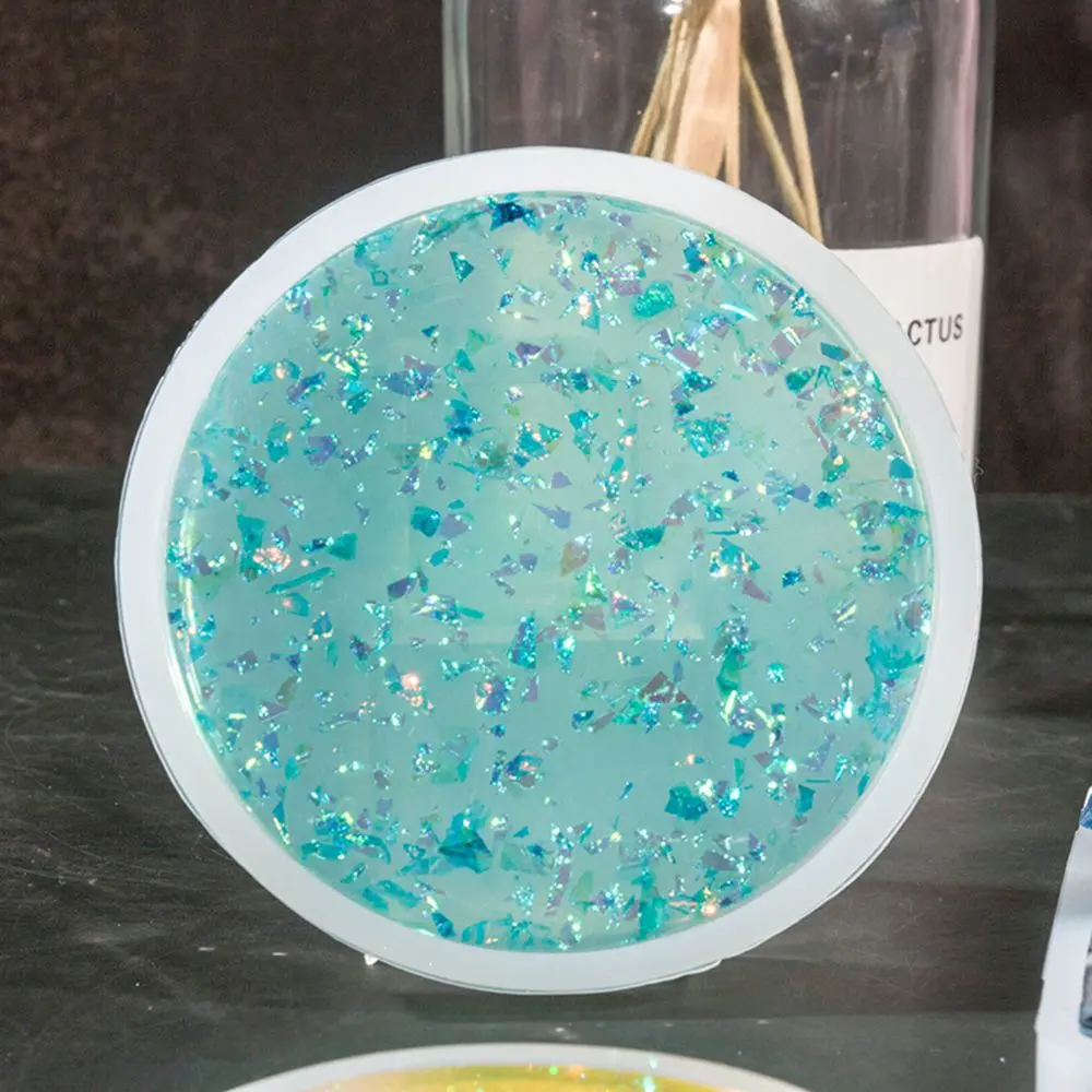 Transparent Fluid Arts Epoxy Resin Casting Molds Coaster Jewelry Making DIY Craft Handmade Silicone Mould Pendant Agate Cup Mad