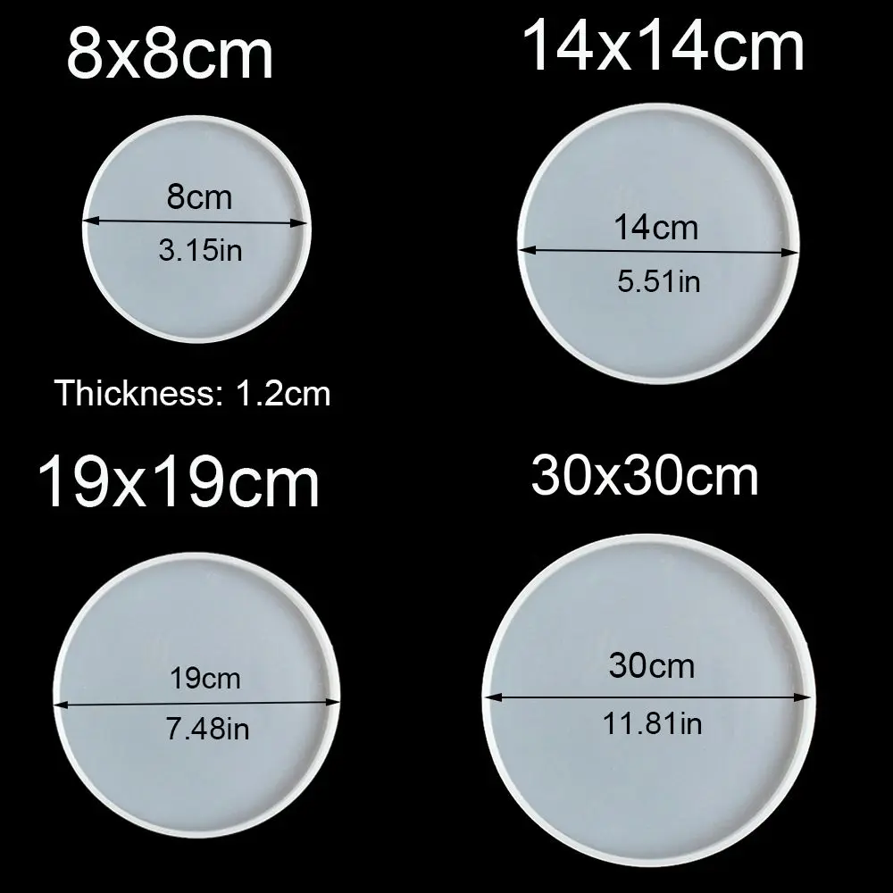 Transparent Fluid Arts Epoxy Resin Casting Molds Coaster Jewelry Making DIY Craft Handmade Silicone Mould Pendant Agate Cup Mad