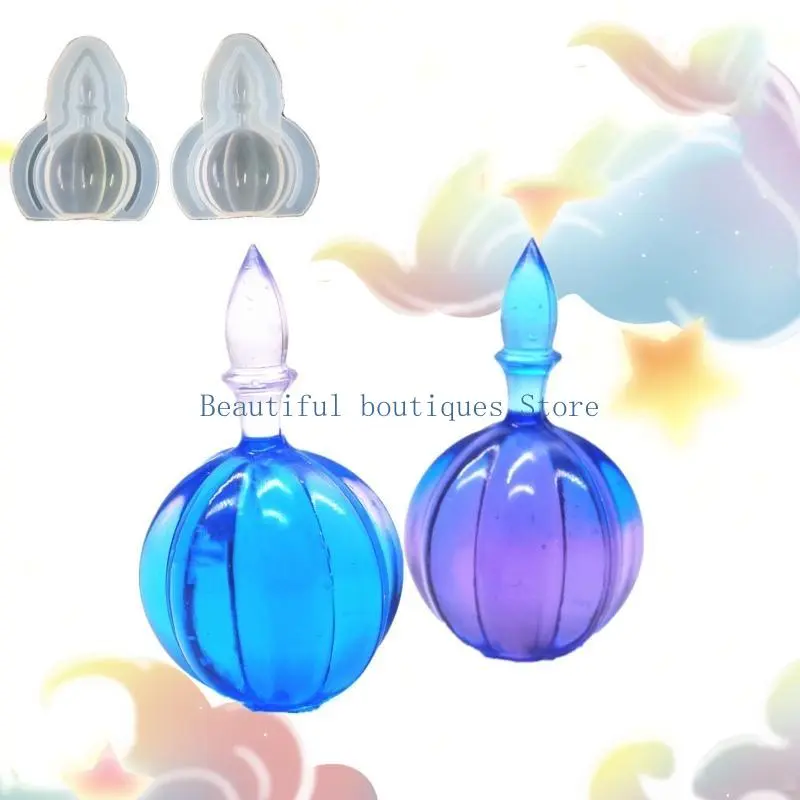 U4LF Sealed Bottle Silicone Mold Storage Bottle Mold with Stopper Epoxy Resin Mould