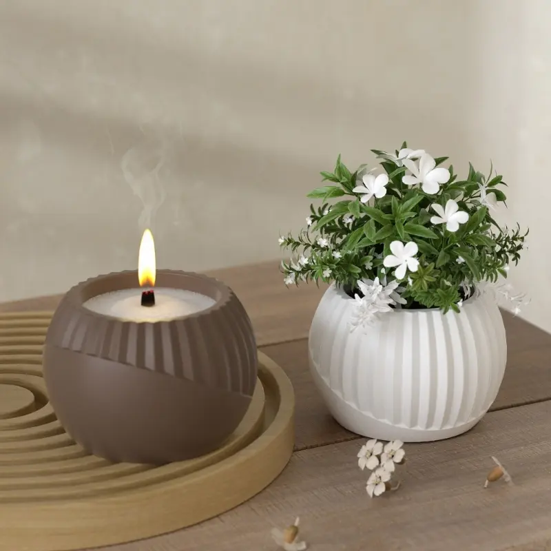 Elegant Designs Sturdy Silicone Mould for Vase Crafting Use with Resin Plaster or Concrete for Artistic Creation H8WF
