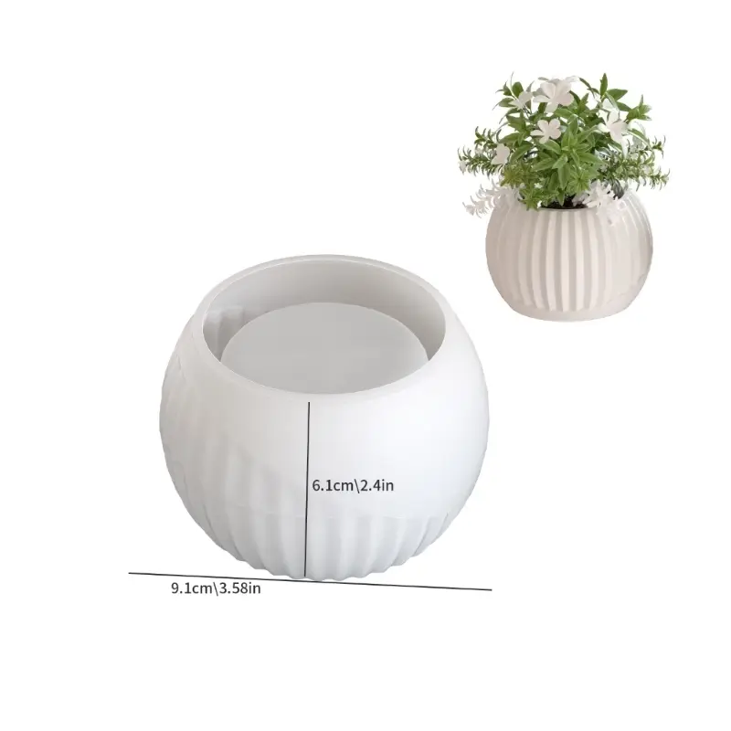 Elegant Designs Sturdy Silicone Mould for Vase Crafting Use with Resin Plaster or Concrete for Artistic Creation H8WF