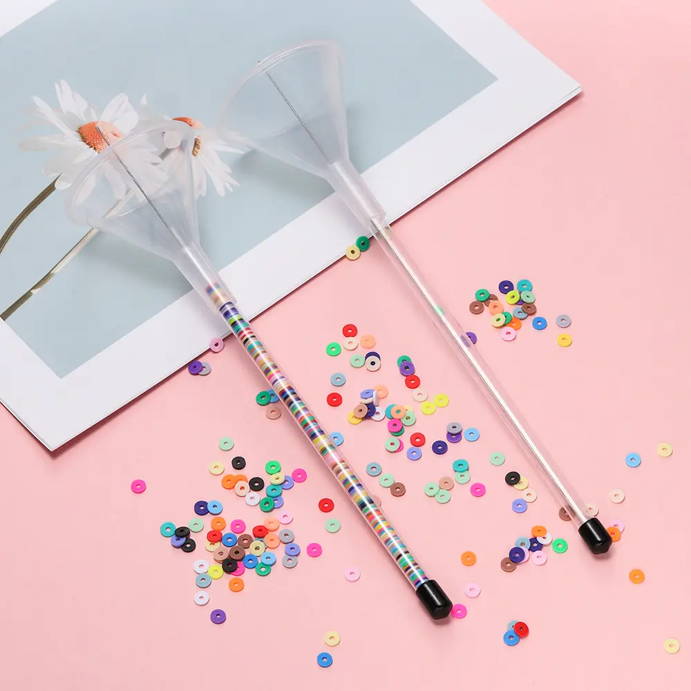 1Set Beading Tool for Clay Beads Bracelet Making Kit Beading Funnel Needles Versatile Beads with Clip Jewelry Making Accessories