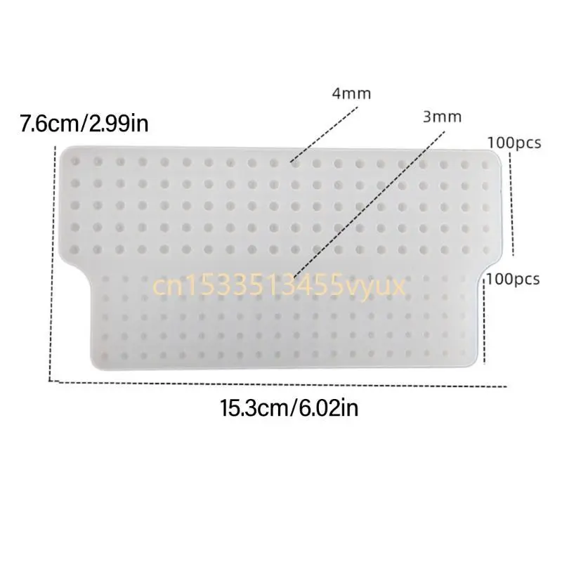 X5QD Intricate Silicone Mold For Crafting Beads Jewelry Miniature Silicone Bead Mold for Crafting Jewelry and DIY Projects