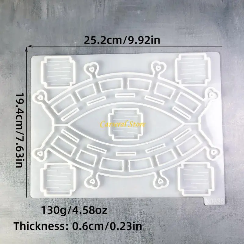 M4YF Ornament Mold Bridge Decorative Crafting Moulds Easy to Clean Silicone Texture