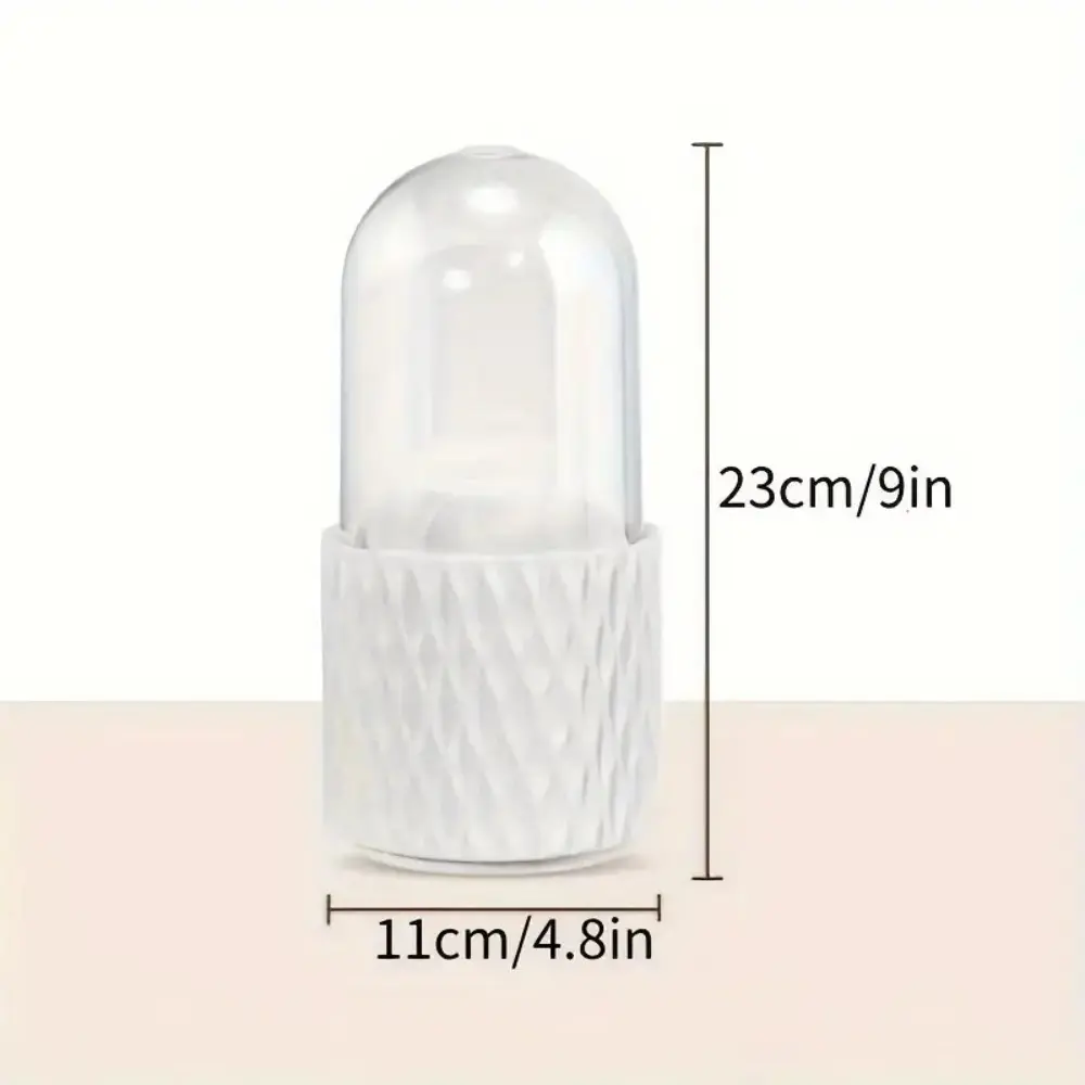 360° Rotating Makeup Brush Organizer, Portable Cosmetic Storage for Lipstick & Brushes