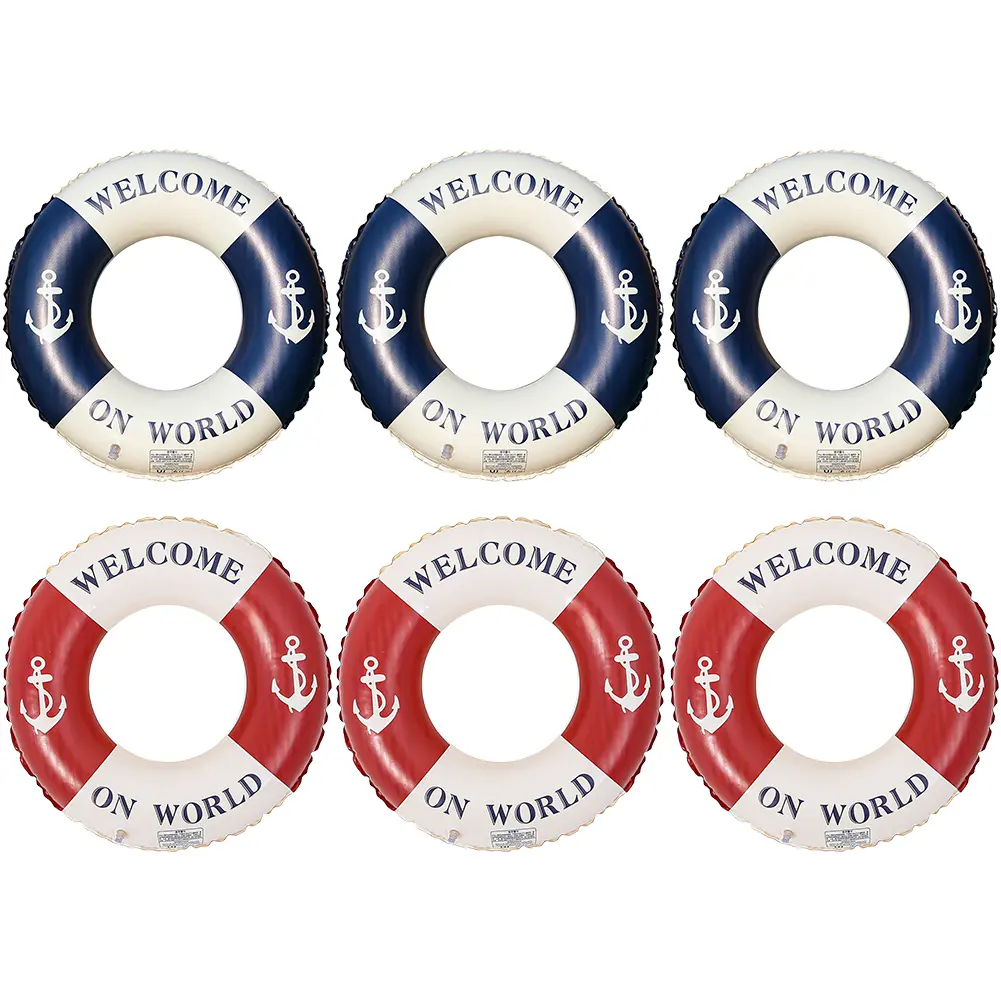 Creative Anchor Inflatable Pool Float Swimming Circle Swim Tubes Rings Beach Swimming Party Toys for Kids Youth Adults