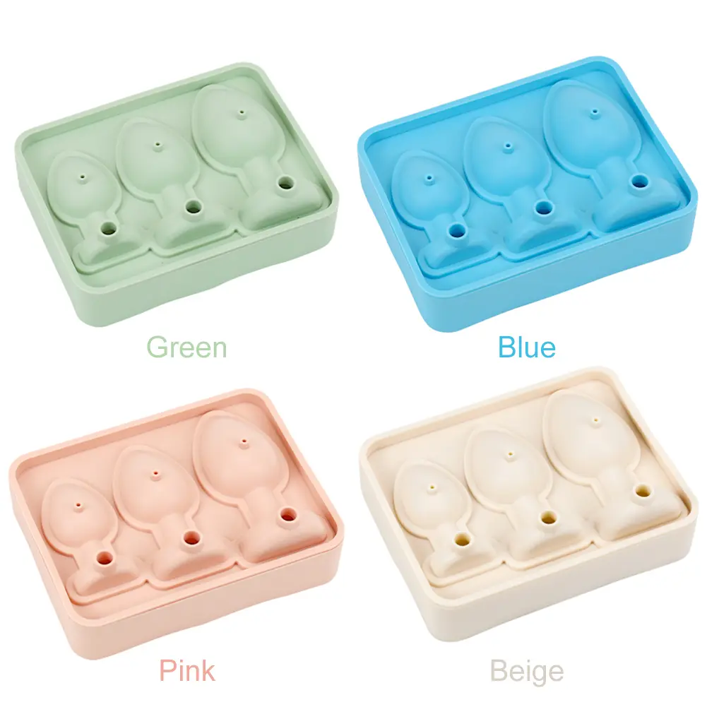 Silicone Prank Butt Plug Shaped Mold Reusable Fun Shape Ice Cube Molds Novelty Ice Cube Trays for DIY Cake Chocolate Candy
