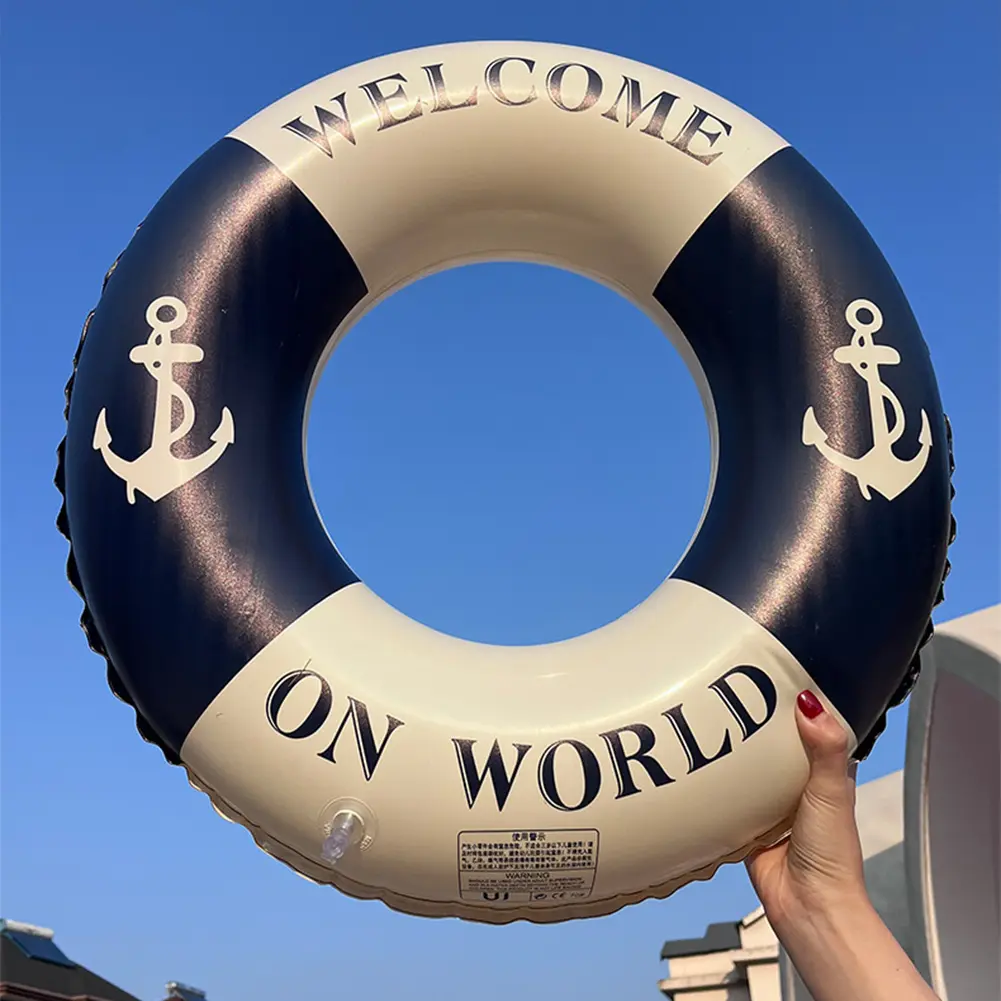Creative Anchor Inflatable Pool Float Swimming Circle Swim Tubes Rings Beach Swimming Party Toys for Kids Youth Adults