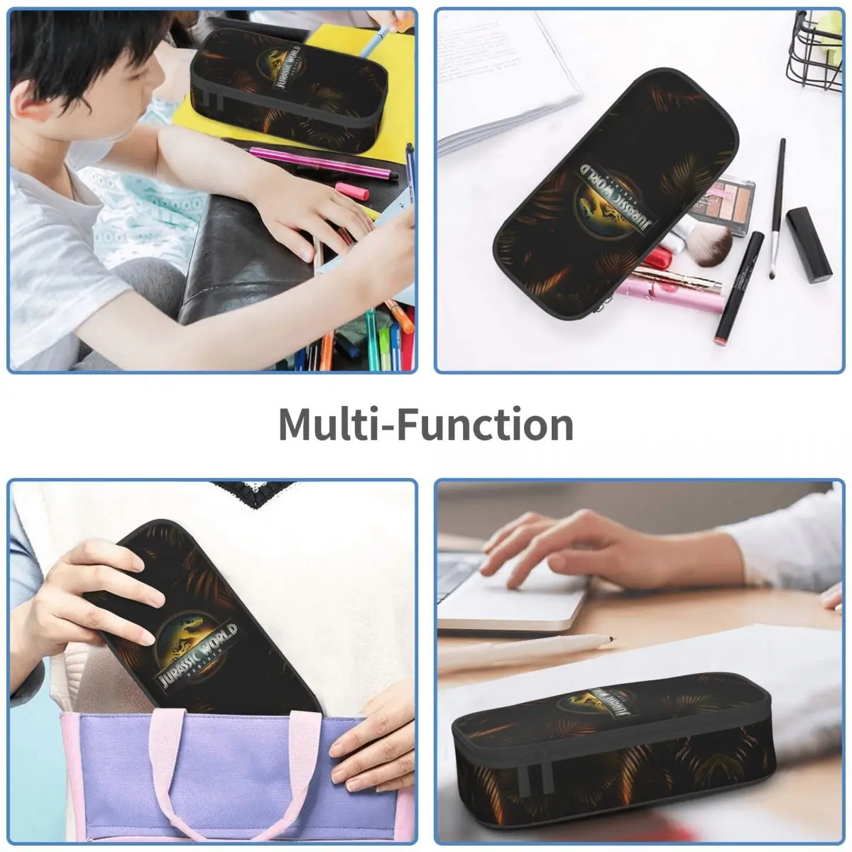 Jurassic Park Accessories Pencil Case Large Capacity Office Supplies Pencil Case Stationery Gift