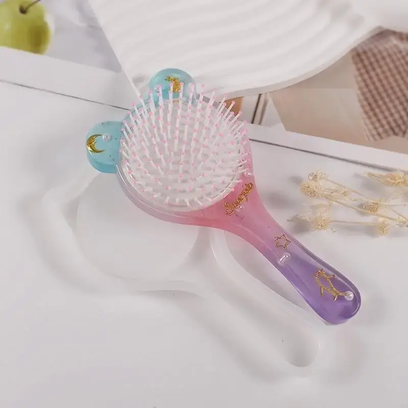 Airbags Comb Mold Ornament Crafts Silicone Molds Hairbrush Making Molds for DIY Hand Crafts Resin Paddle Comb P9YF