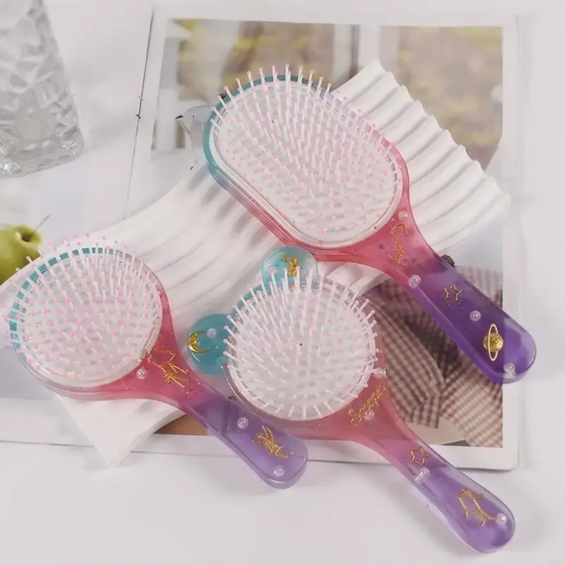 Airbags Comb Mold Ornament Crafts Silicone Molds Hairbrush Making Molds for DIY Hand Crafts Resin Paddle Comb P9YF