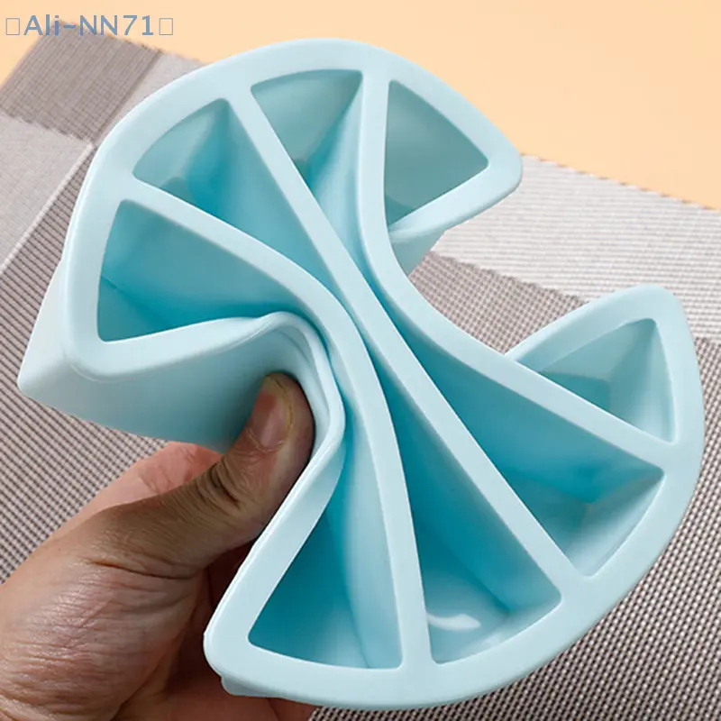 【NN71】1 Pc 4 Grid Long Strip Silicone Ice Cubes Square Tray Mold DIY Non-Toxic Durable Wine Ice Creative Cube Ice Mold