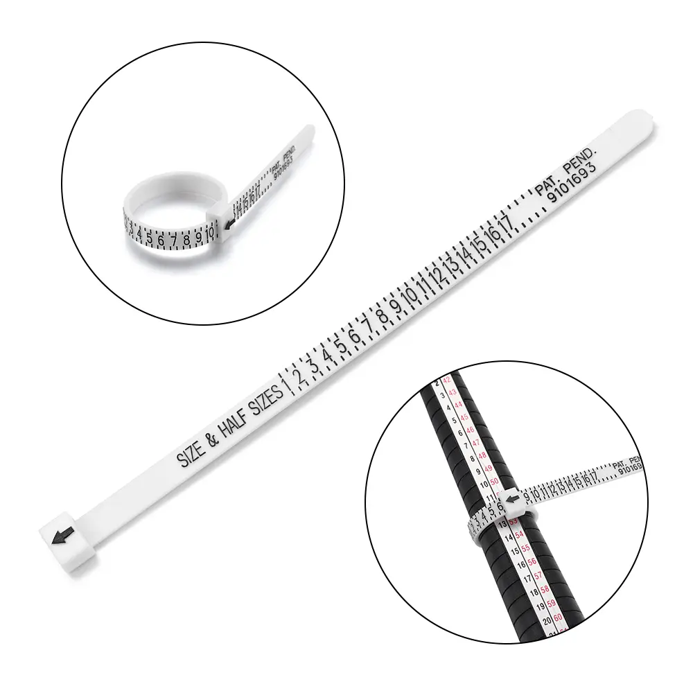 Professional Measuring Gauge Finger Ring Stick Sizer Mandrel Stick Finger Gauge Ring For DIY Fashion Jewelry Measuring Tools Set