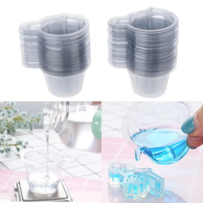 20/50/100/200 Pcs 40ML Plastic Disposable Dispensing Cup Epoxy Resin Mixing Cups Resin Dispenser DIY Epoxy Resin Jewelry Making