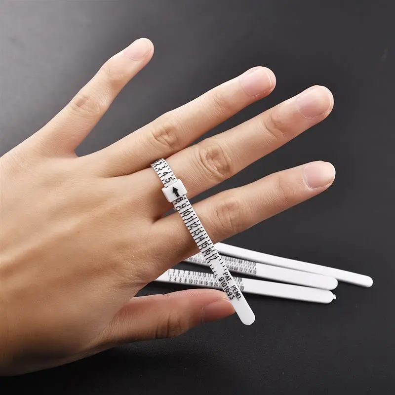 Ring Sizer Measure UK/US/JP/EU Finger Measure Gauge Men and Womens Sizes A-Z Jewelry Tools Equipments Soft Ring Measuring Tools