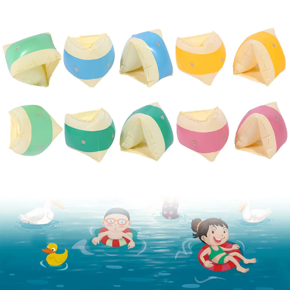Swimming Arm Ring Inflatable Pool Float Sleeve Water Play Equipment Swim Arm Bands Blow Up Water Rings for Pool Beach Party
