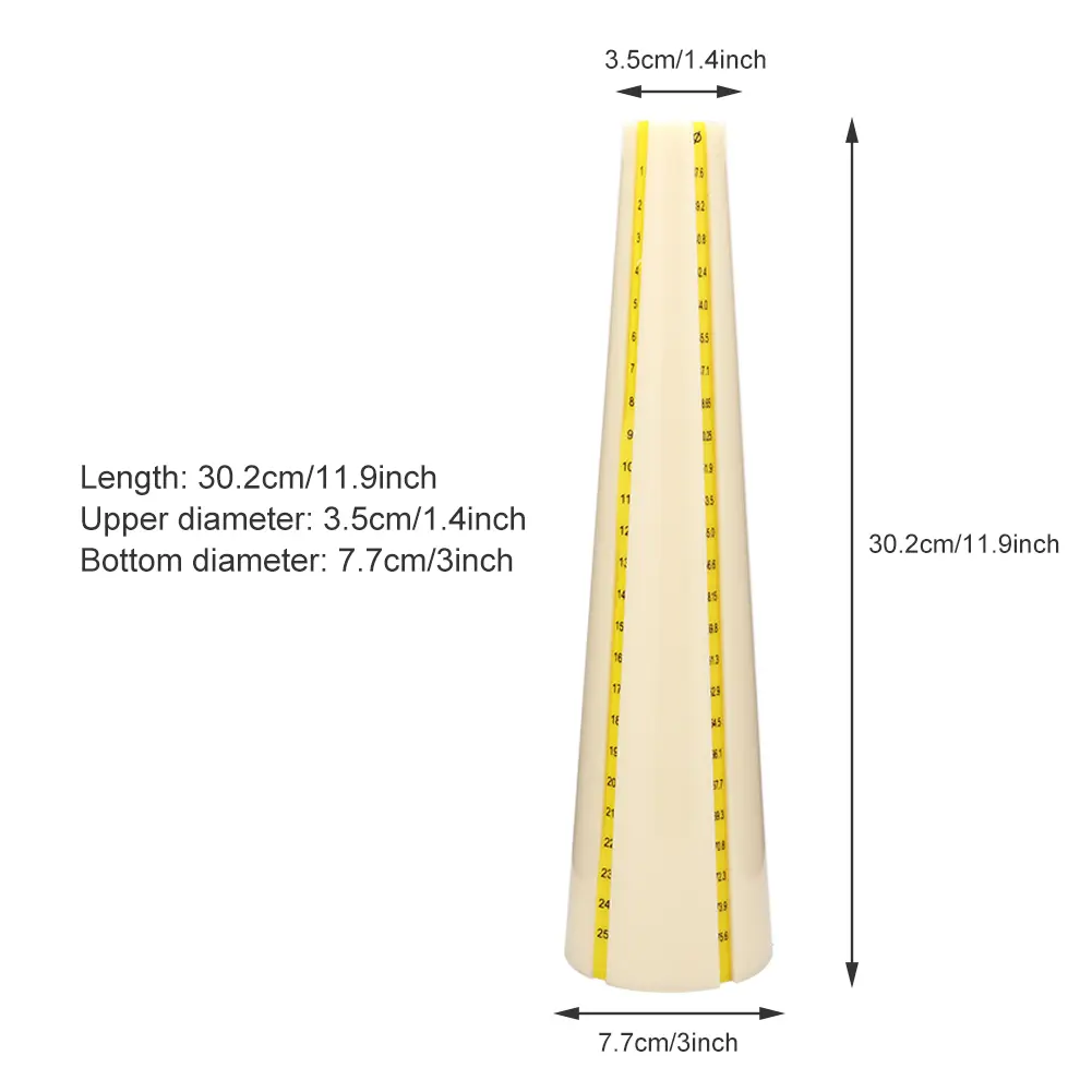 Plastic Bracelet Measuring Mandrel Stick Sizer Jewelry Hammer Repairing Making Tool for Jeweler