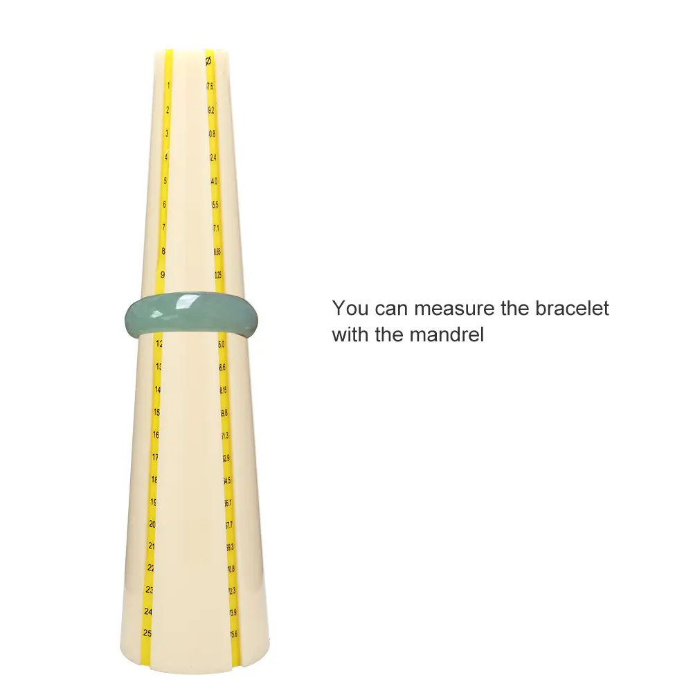 Plastic Bracelet Measuring Mandrel Stick Sizer Jewelry Hammer Repairing Making Tool for Jeweler
