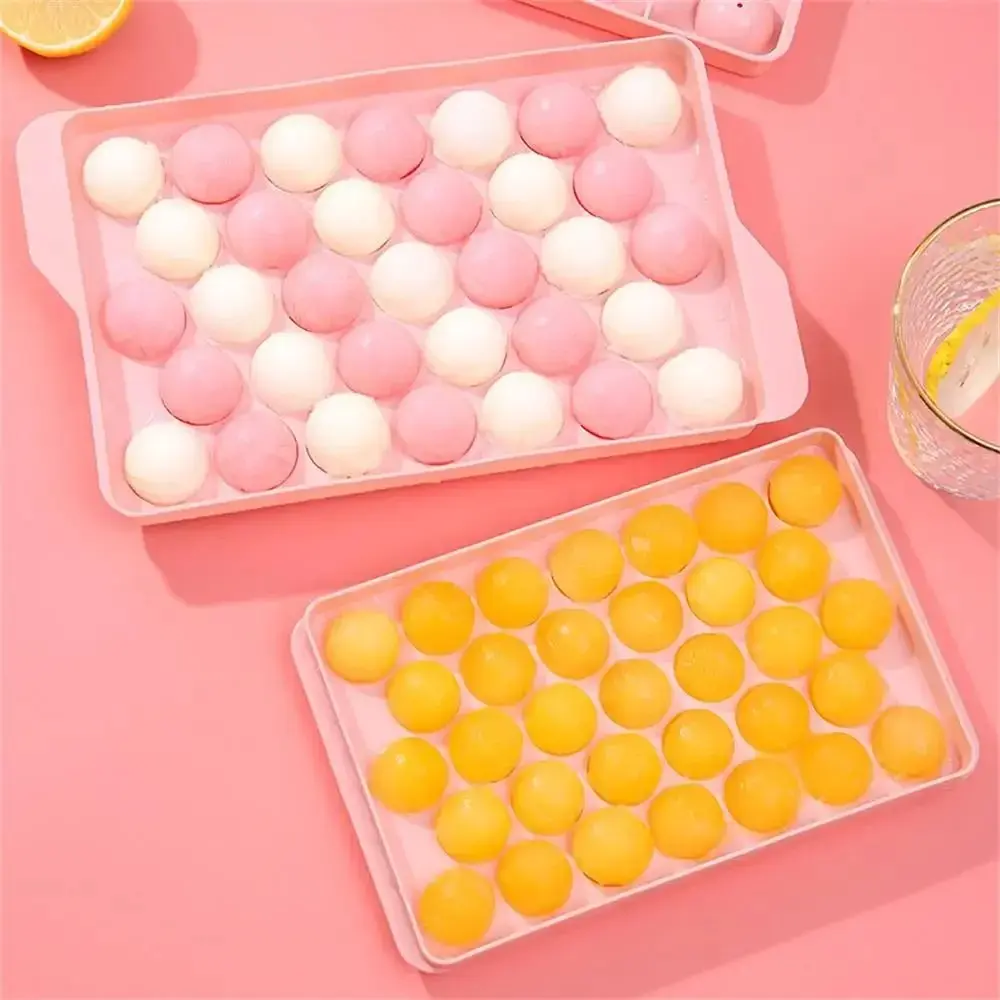 33 Ice Boll Hockey PP Mold Frozen Whiskey Ball Popsicle Ice Cube Tray Box Lollipop Making Gifts Kitchen Tools Accessories