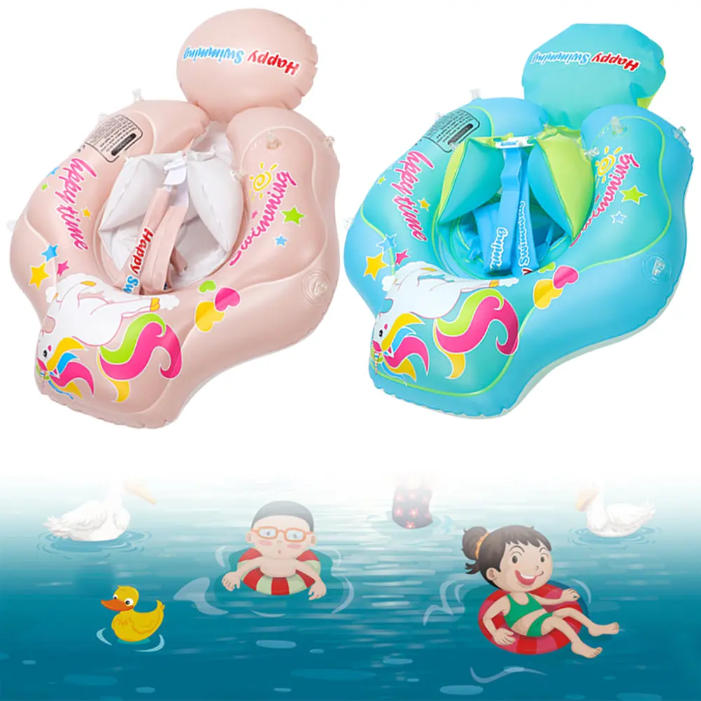 Baby Swimming Ring Beach Water Toys with Sunshade Baby Pool Toy Infant Floating Ring Toddlers Pool Float for Kids Toddlers